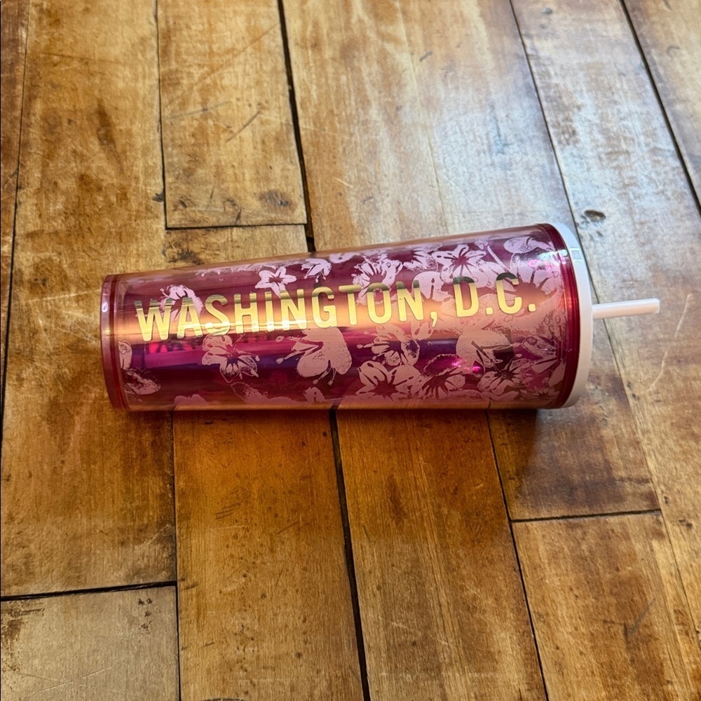 Starbucks pink Hibiscus 24 oz Venti cold tumbler Washington DC - Picture 4 of 10